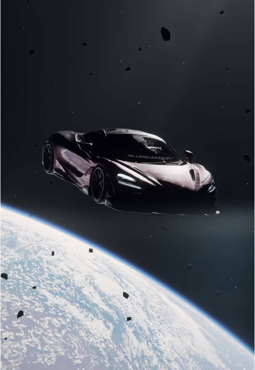 765LT in space🌌 #3D #CGI #blender 
