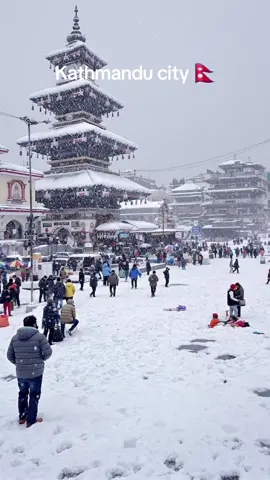 Kathmandu ma snow ayo hai #kathmandu#snow#fyp 