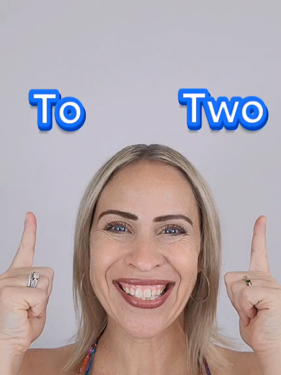 To vs 2️⃣ Two - Do You Know How to Pronounce These Words in English? (American English) #englishcomprehension #improveenglishpronunciation #englishpronunciation 