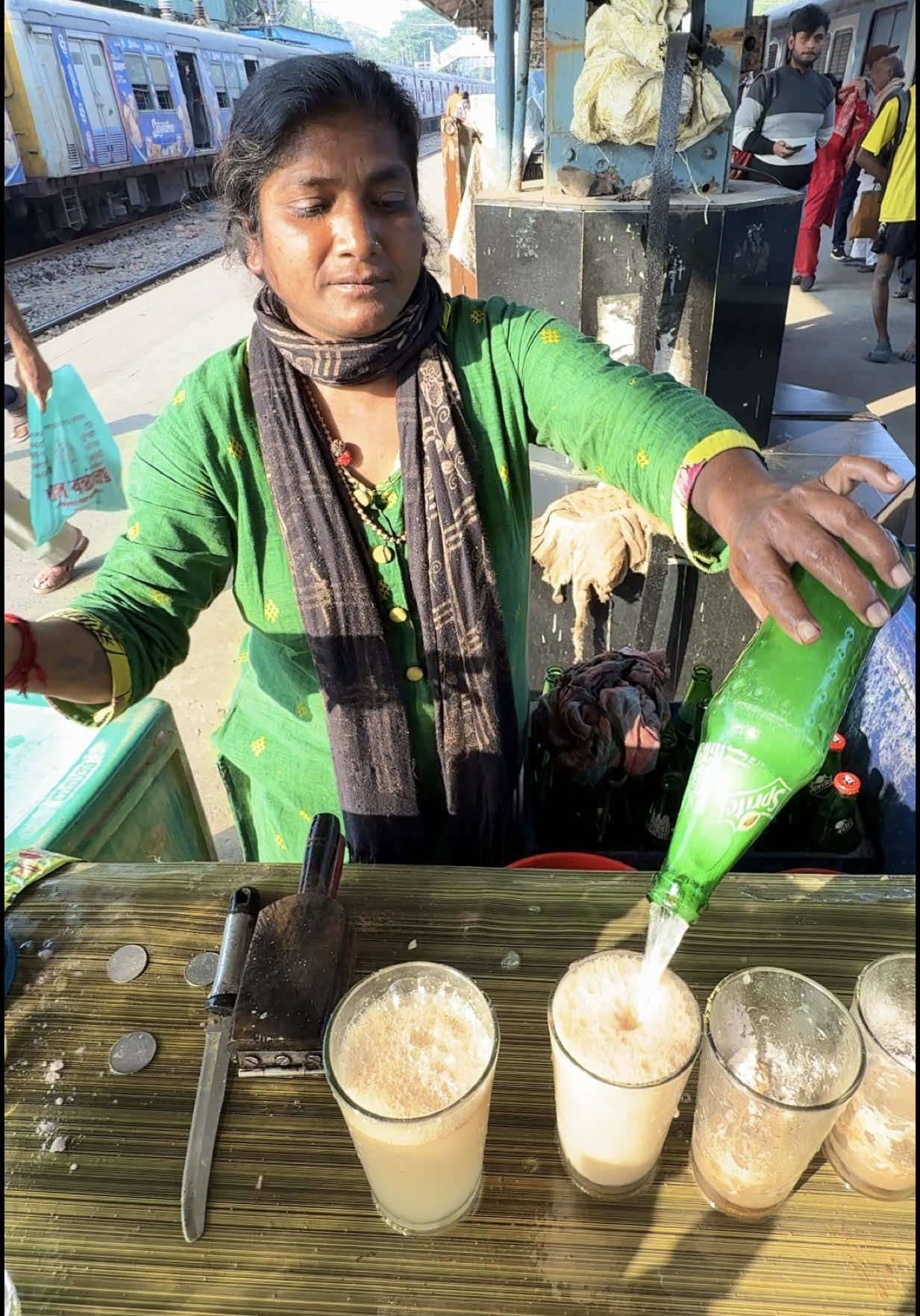 Famous Nuclear Soda Aunty in India  🔍 Business name  Nuclear Soda  📍Address  Baruipur, India 💵 Price  15 Rupee/$ 0.17 USD