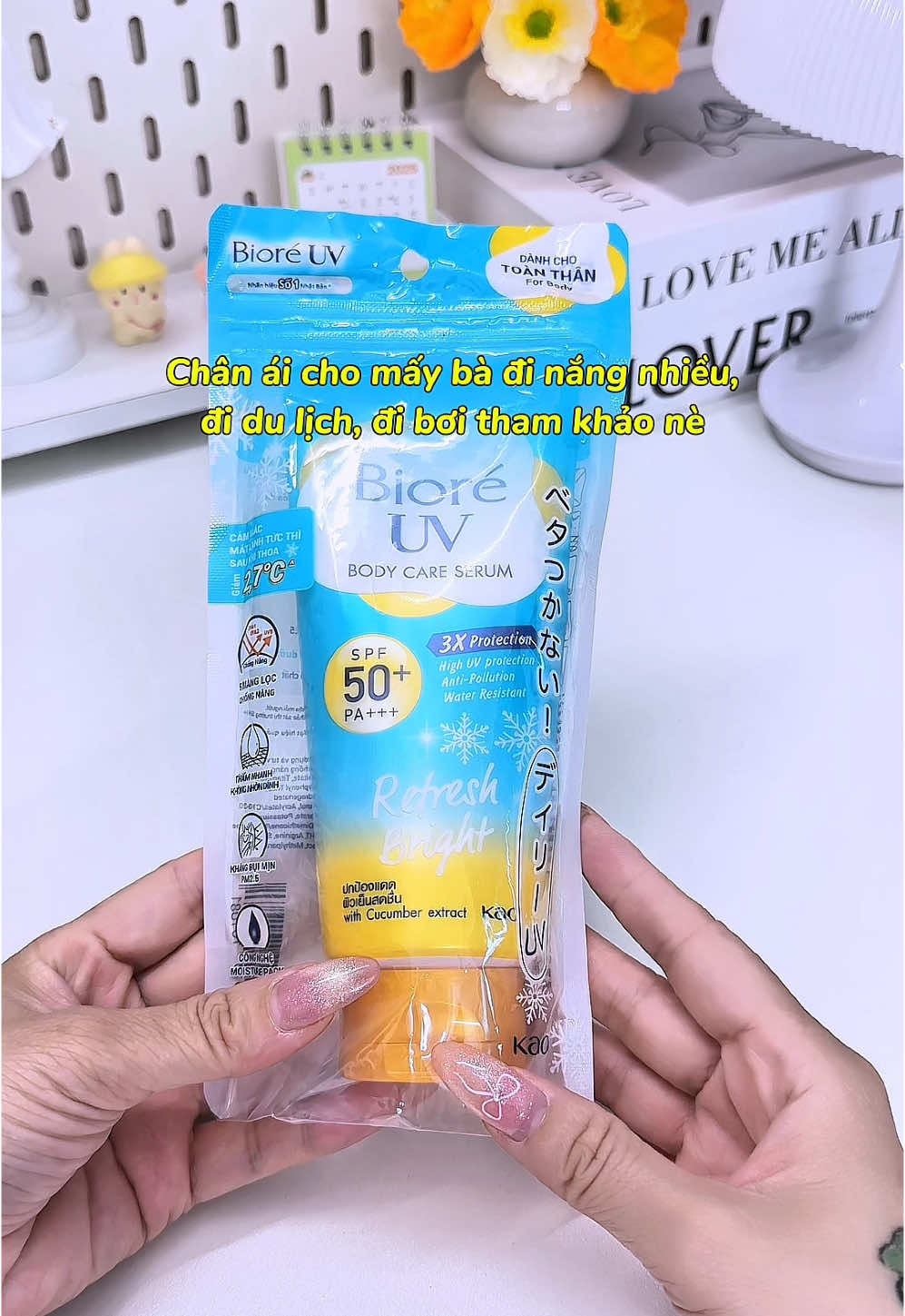 Serum chống nắng body Bioré UV hỗ trợ dưỡng thể , kháng nước dùng ưng lém❄️#kemchongnang #kemchongnangbody #bioreuv #kemchongnangbodybiore #xuhuong 