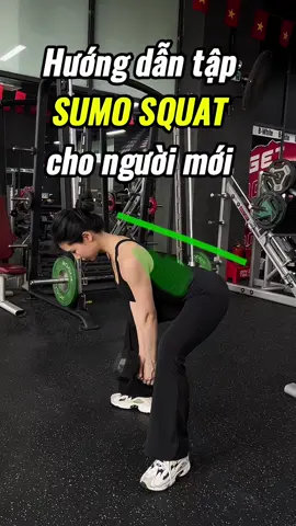 Hướng dẫn bài tập SUMO SQUAT cho người mới🍑 #gym #gymmotivation #fitmom #fit #Fitness #fitnesstips #gymtips #glutes 