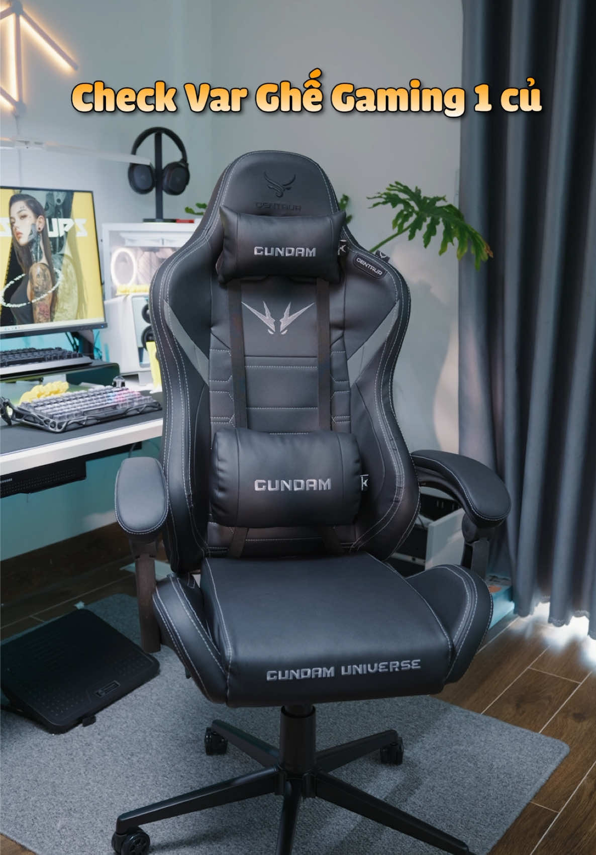 Check var ghế gaming Centaur Gundam hơn 1 củ có ngon như lời đồn #nghiensetup #desksetup #ghegaming #gamingchair #ghegaminggiare 