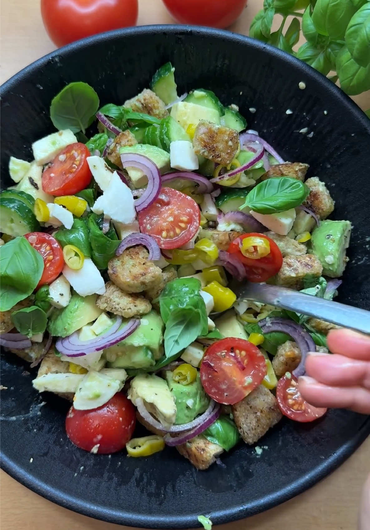 Easy healthy Salad 🥗🥰😋 -lecker & schnell 💨  #EasyRecipe #tagesrezept #healthyfood #healthylifestyle #salad #schnellerezepte #inspiration #goodvibes #fyp #goviral 
