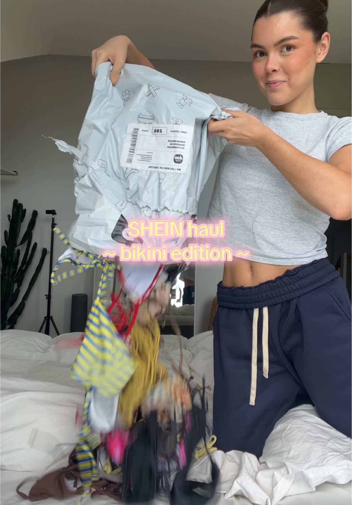 Kan ik blive mere klar til sommer nu🤷🏽‍♀️☀️#sheinhaul #bikiniseason 