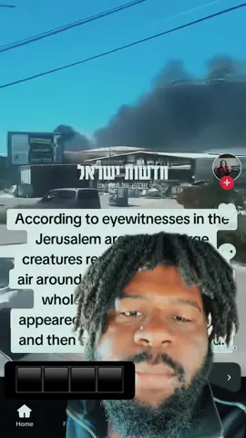 3 Large creatures created fire in Jerusalem…? #fyp #foryou 