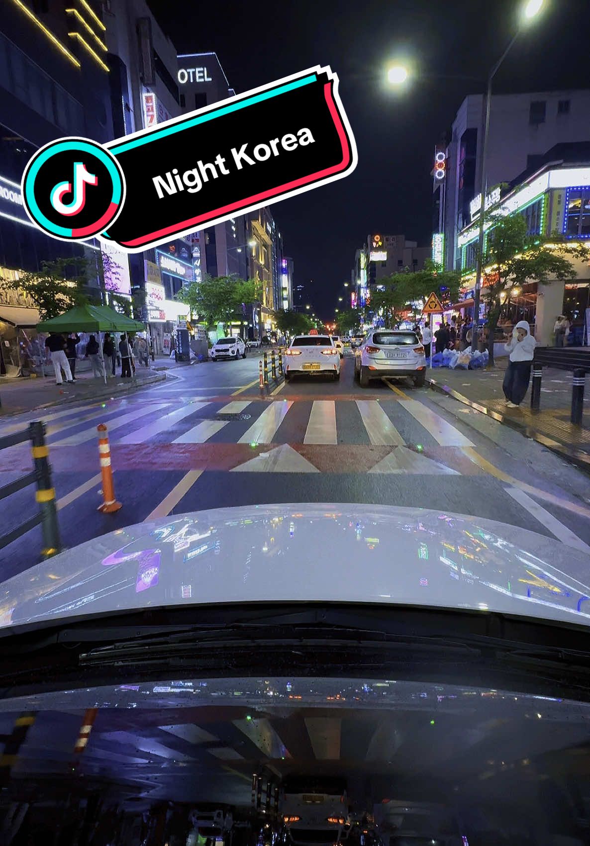 Night Korea #korea #night #club #car #road #city #gwangju #rain 