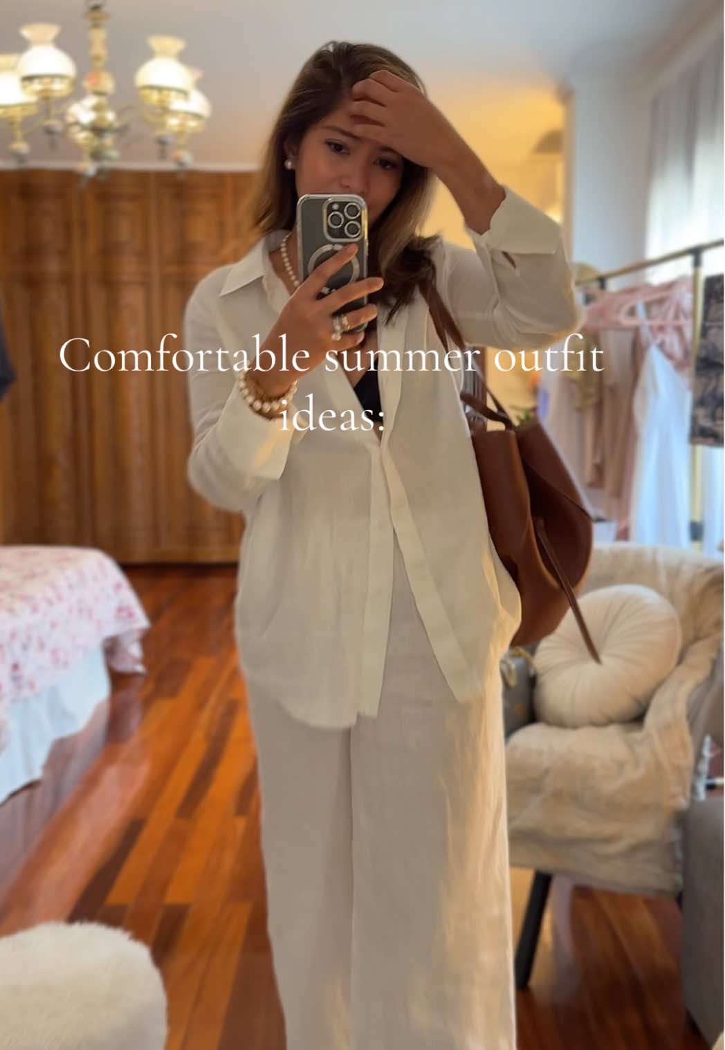 #creatorsearchinsights #softsummeroutfits #softsummer #fashiontutorial #outfitinspo #styletips #momoutfit #mom #momtok #whitesummer #styleguide #SummerFashion #linen 