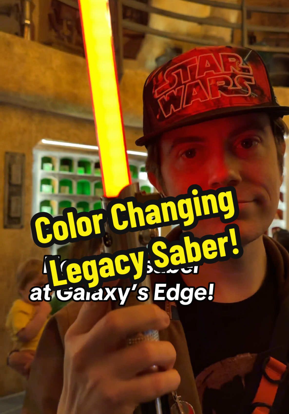 A new Anakin lightsaber dropped at Disneyland! This one changes from blue to red!  #revengeofthe5th #lightsaber #anakinskywalker #galaxysedge 