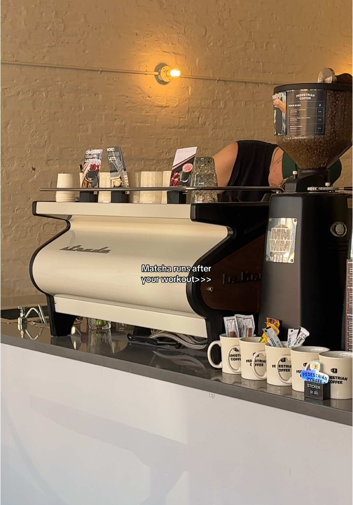 Anyone else treat themselves after a workout?🤭 #chicago #matchalatte #chicagocoffeeshops #fypシ #matchatok #matcha 