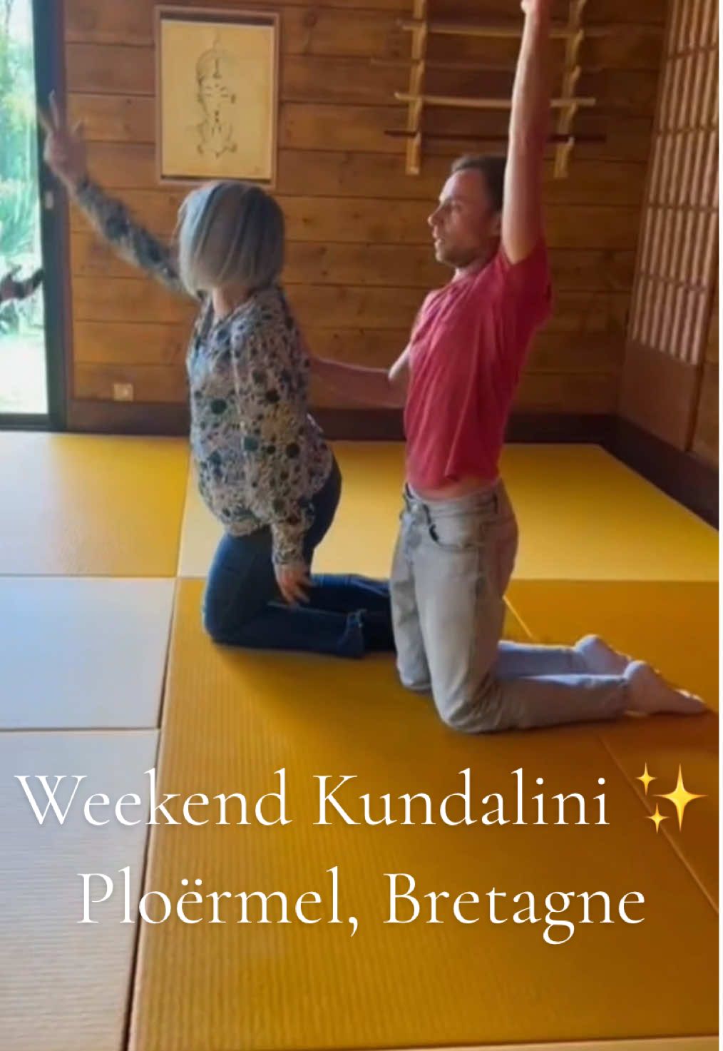 Souvenir de l’extraordinaire weekend Kundalini d’avril 2025 en Bretagne, sur le thème de la souveraineté et de la reconnection au corps.  Prochains événements à venir en 2025, en Bretagne et en ligne ✨