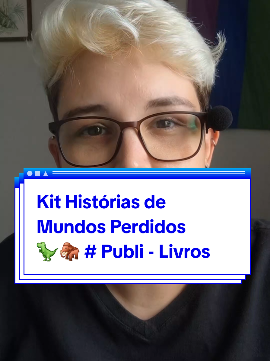 Kit Histórias de Mundos Perdidos 🦖 🦣  Você adquire o seu no link: https://amzn.to/4cO8owH @Editora Record  #publicidade #paleontologia 