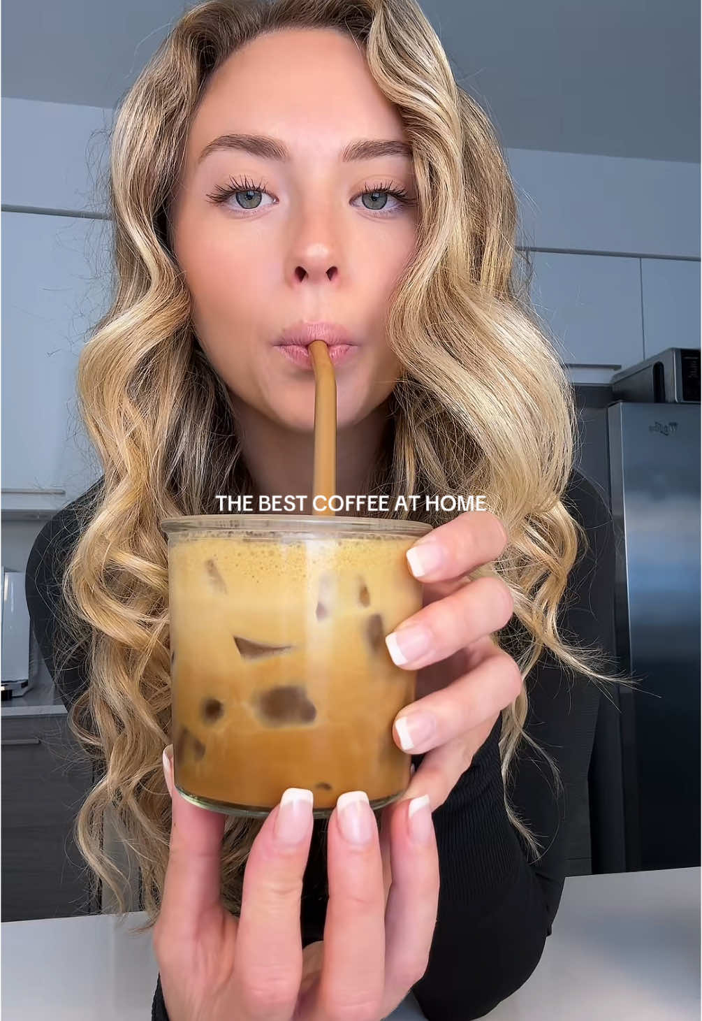 SALTED BROWN BUTTER  CARAMEL ICED COFFEE. My newest coffee obsession!! Brown butter salted caramel recipe below: INGREDIENTS: -1 cup sugar -6 tbs butter -1/2 cup heavy cream -1 tsp salt -1/2 tsp vanilla extract INSTRUCTIONS:  -brown butter in a sauce pan and set aside -Heat the sugar in a pan over medium heat until it is melted, bubbly and rich in color. -Add browned butter. Whisk -Add cream, slowly stir. It will bubble, so use caution. -Remove from heat. -Stir in salt and vanilla. #coffeeathome #icedcoffeeathome #icedcoffeerecipe  #coffeerecipe 