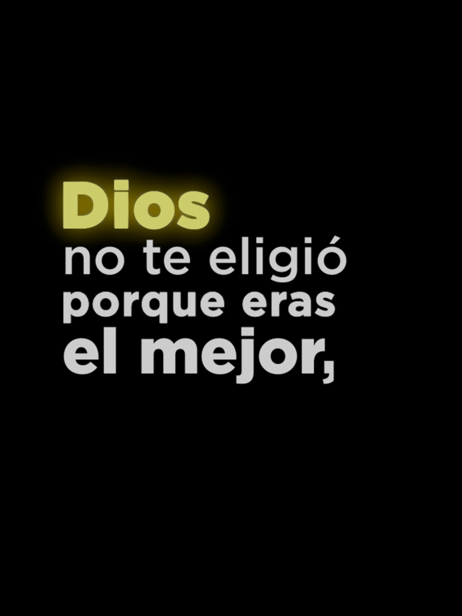 Dios no te eligió porque eras perfecto. Él te eligió para mostrar Su poder, para levantarte y para hacer de ti una mejor persona ❤️‍🩹 #amordedios #animo #superacion #cristianos #reflexion #crecer #mejorar #levantate #sud #masfe
