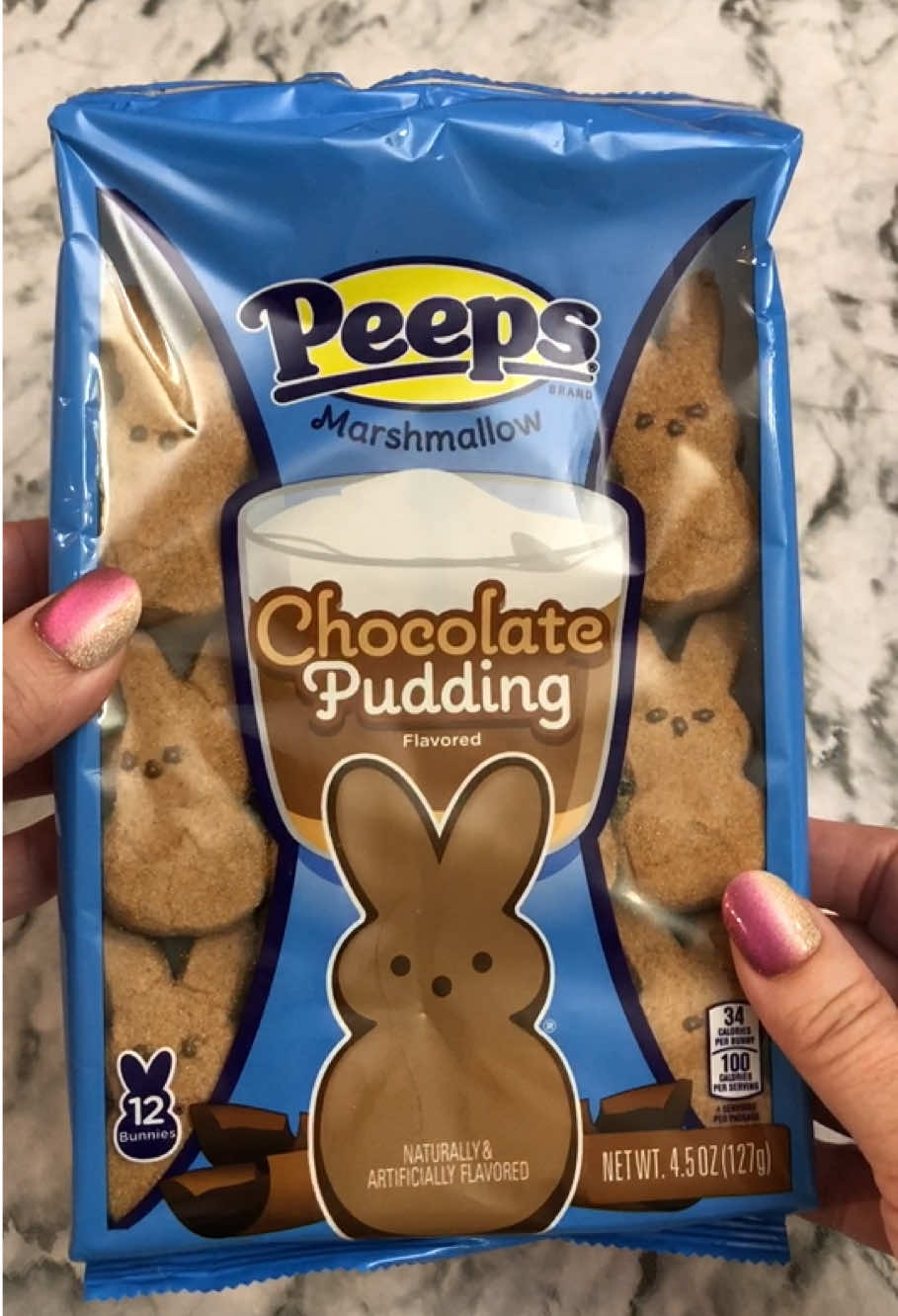 PEEPS Chocolate Pudding Flavored! 🍫 I love this flavor!  #peeps #peepsmarshmallows #candy #asmr #satisfyingvideo #asmrfood #asmrcandy #tastetest #foodreview #Foodie #candytok #fyp @peepsbrand 