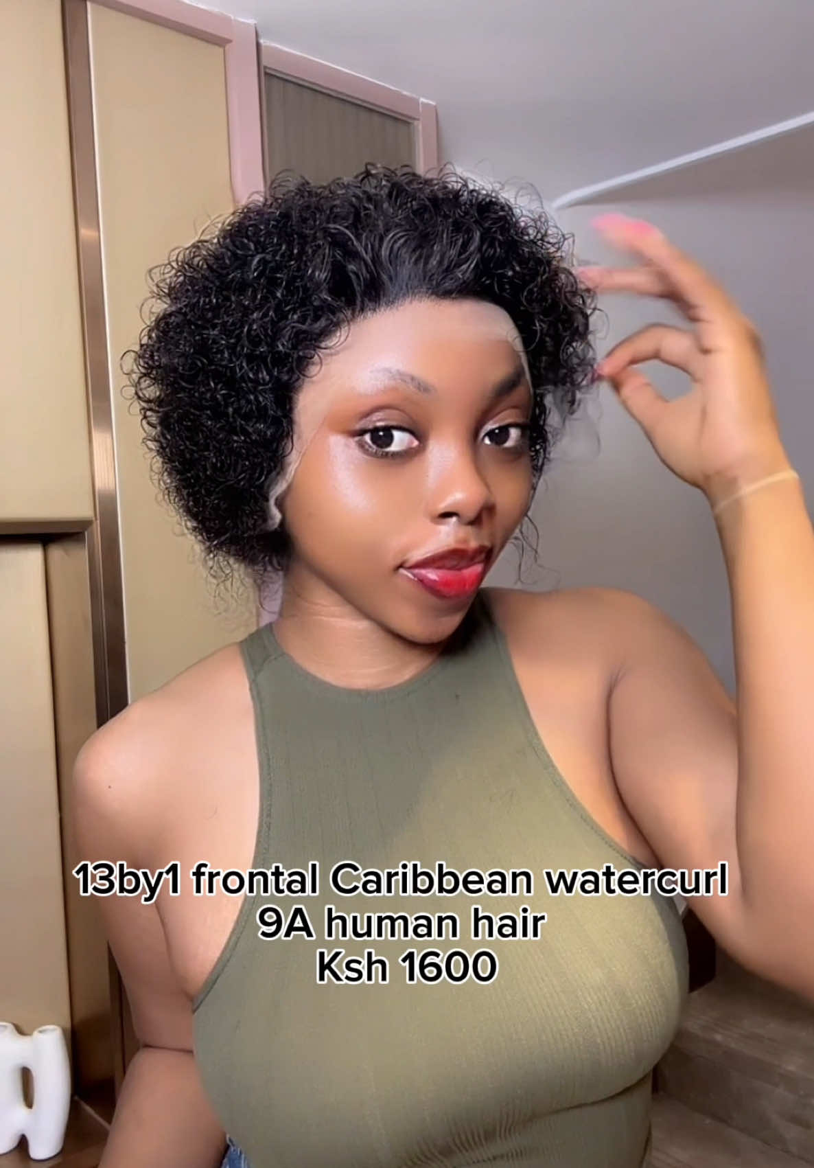 Our bestseller 13by1 Caribbean human hair watercurl .  Can be worn glueless  🌸Can set with water,hydrating mousse and curly serum  🌸Can add baby hairs  🌸Can be dyed  🌸We also have it in different colors . Coloured ones are 1700. #fyp #humanhair #happyclients #remywigs #SmallBusiness #smallbusinesskenya #trendingnow #blowthisup #humanhairwigs #blowthisupforme #viral