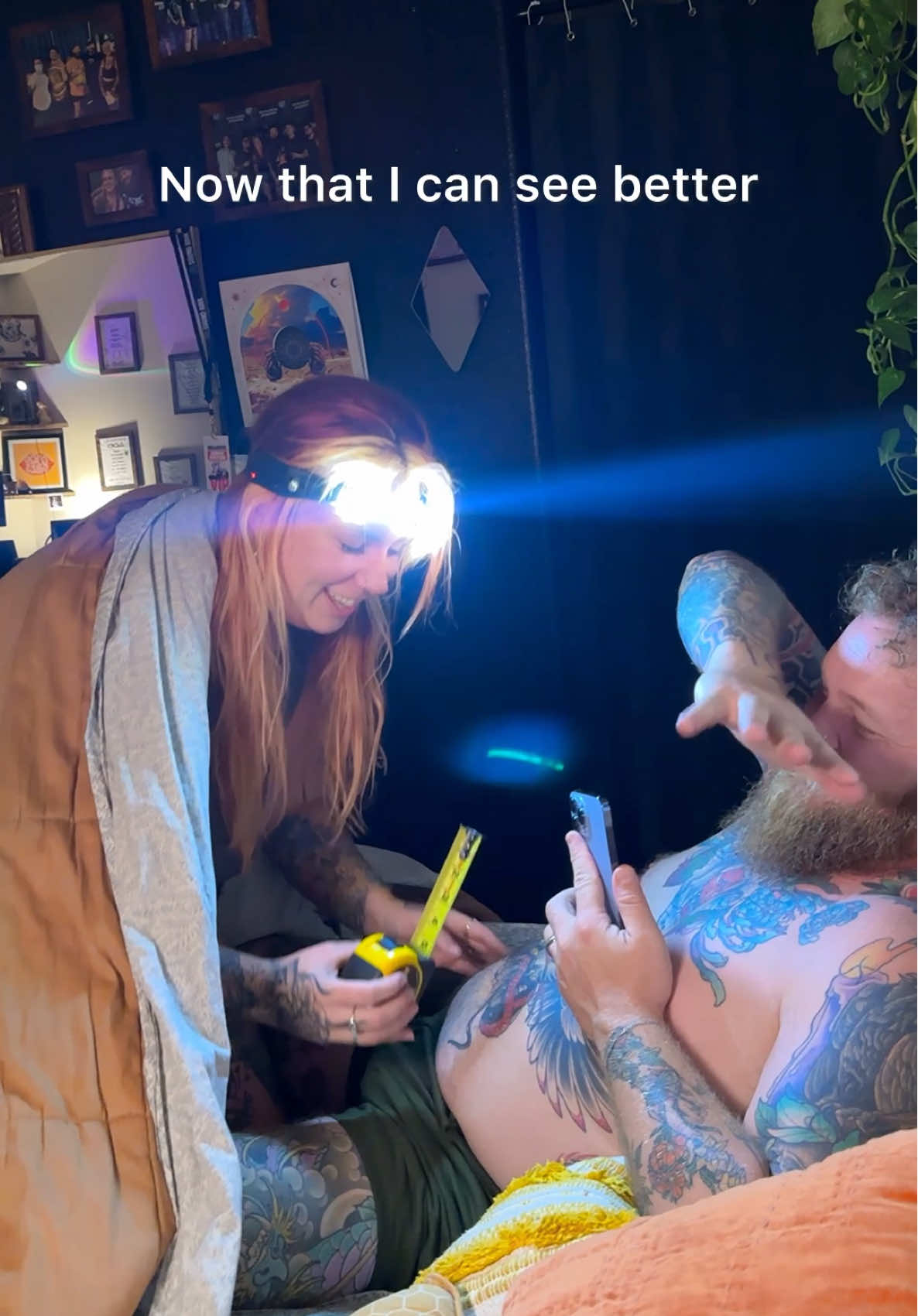and it’s a 2 pack?! POVs brighter than your future with these sick headlamps (which also have motion sensors?!) 🔥 TikTok shop came in strong. #couplescomedy #couplesgoals #headlamps #handyman #pov 