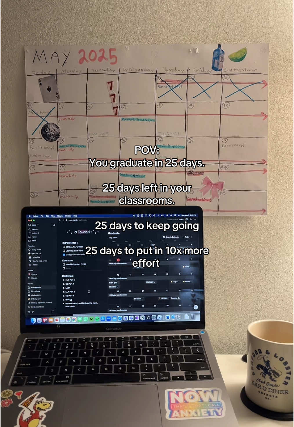 Senior year Is too scary  #studying #senioryear #2025 #fyp #viral #foryoupage #graduation 