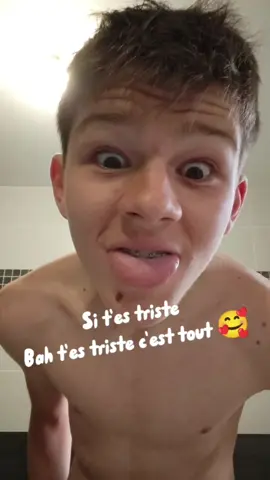C’est pas grave d’être triste. Faut pas en avoir honte. En parler, c’est pas être faible. C’est important pour aller mieux. | Aujourd'hui c'est le jour 50 ou je poste sur ce compte en étant moi même, les stats de ce compte sont impressionnantes même moi je ne sais pas pourquoi je fais autant de vues, un mec de ma classe a dit c'est nul tes vidéos mais c'est pas grave je prend du plaisir et ça vous plaît.  Donc juste en conclusion fait ce qui tu plaît je change pas pour les autres 😇❤️  