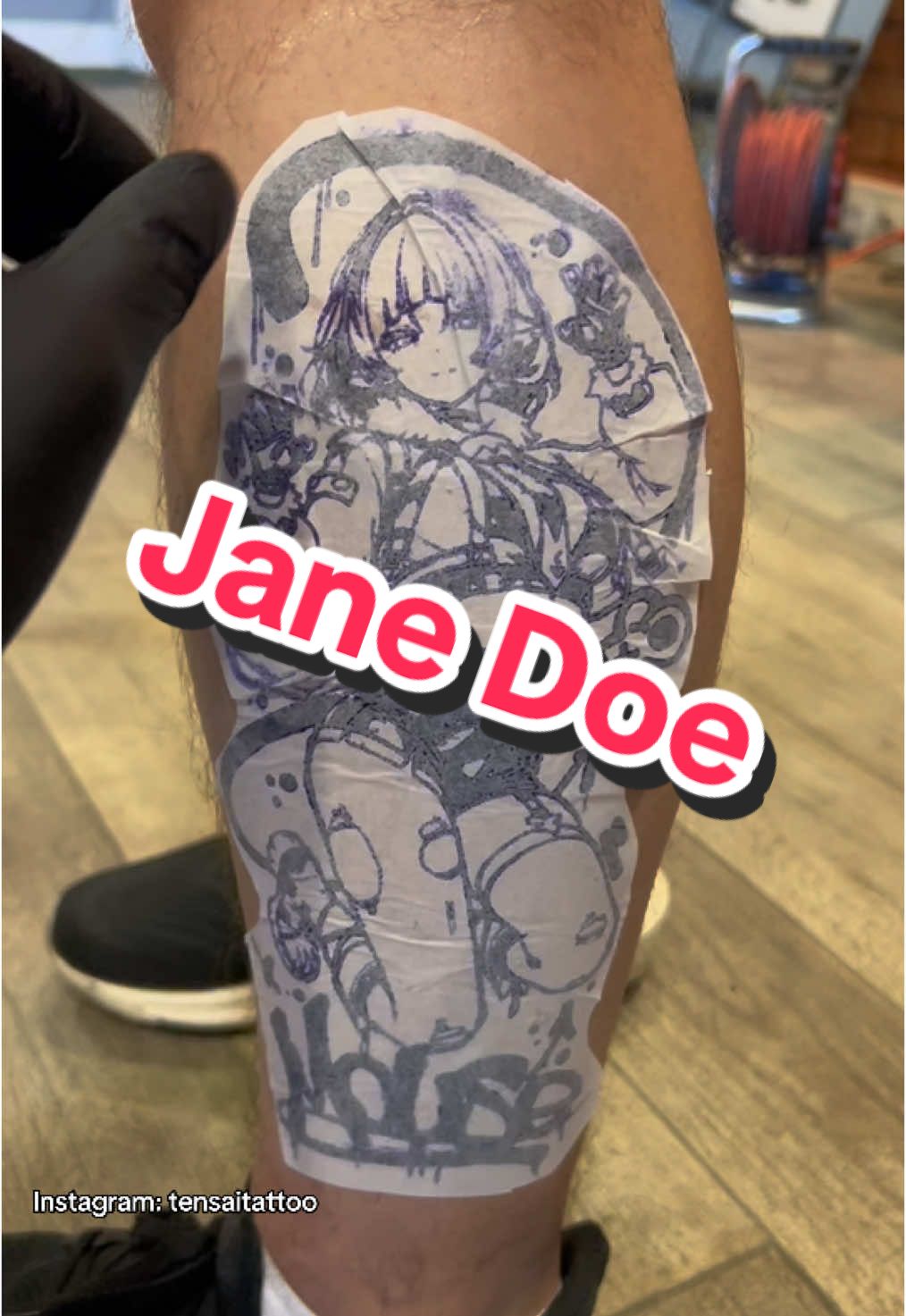 Jane Doe from ZZZ, check out my other socials for more content #tensaitattoo #tattooukraine #animetattoo #anime #tattookyiv #janedoe #zenlesszonezero 