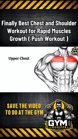 Finally Best Chest and Shoulder Workout for Rapid Muscles Growth ( Push Workout ) #chest #gymmonster #GymTok #motivation #Fitness #Fitness #exercise 
