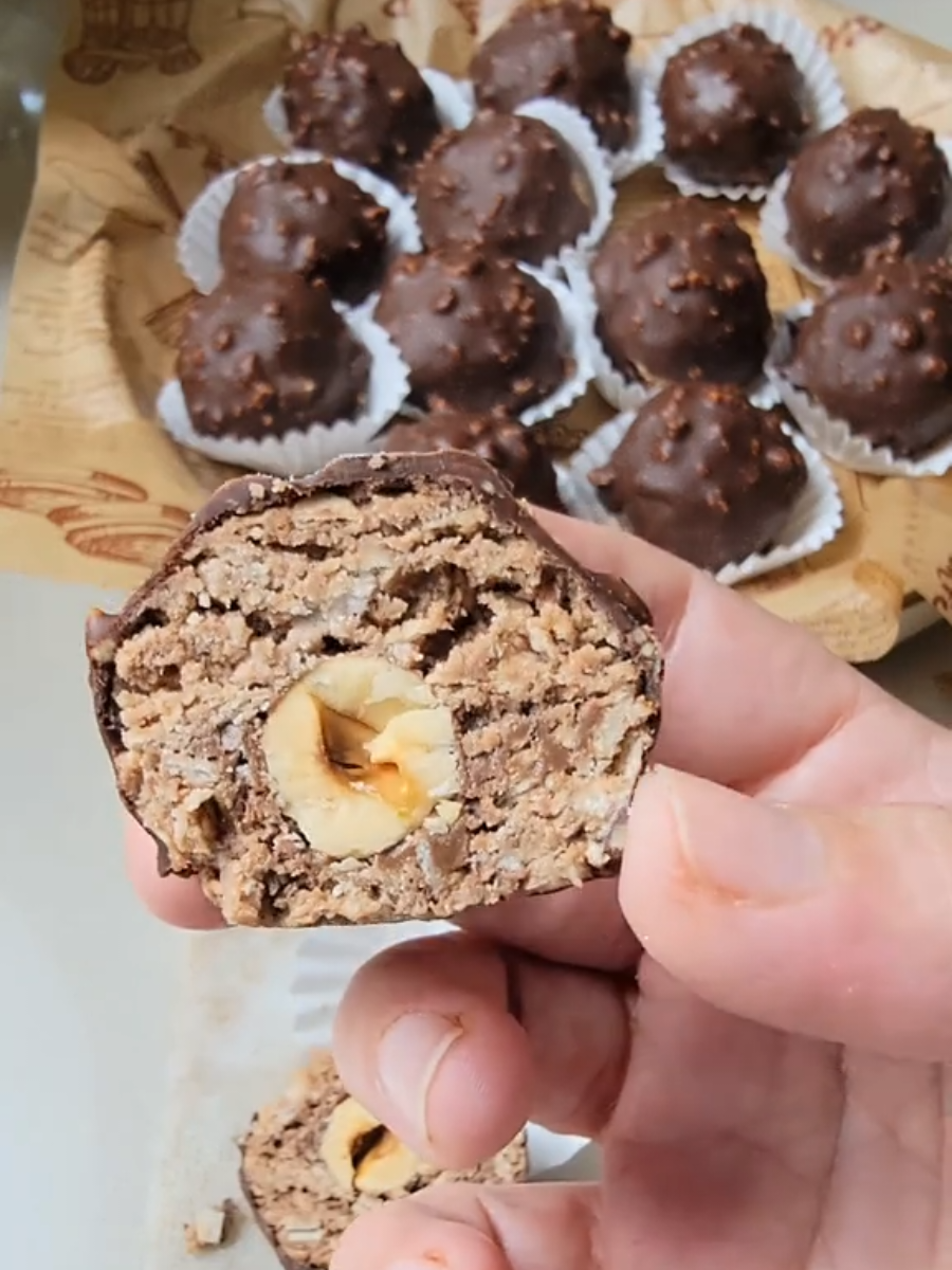 Make your own Ferrero Rocher with simple steps An easy way to make your own Ferrero Rocher at home with no complications. Method: 1 pack of Wafer  2 big spoons of nutella  Mix both together, then make small balls filled with 1 hazelnut and a bit of nutella. Let them rest in the fridge for about 30 min. Cover them with some melted chocolate  mixed with crushed huzelnuts. #ferrerorocher #Foodie #fyp #cooking ##Love #nutella #lindt #chocolate #foodphotography #foodfilming #tasty #istafood #instagood #nutella @Chocolat  @ferrerorochers.official 