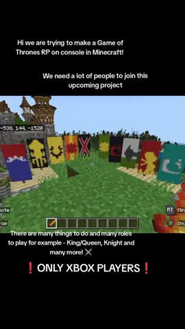 If you would like to participate in this RP just follow like and comment on this video! 🛡️ (btw we are planning a discord server for this RP so stay tuned) #viral #targaryens #targaryen #king #fyp #gameofthrones #got #dragon #dragons #rp #roleplay #Minecraft #mc #minecraftrp #minecraftroleplay #castle #housetargaryen #houses 