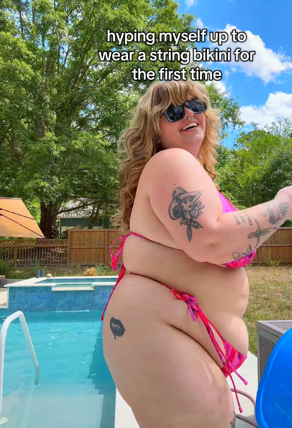 okay but filming this helped sm? || suit from @YITTY #yittyambassador #plussizebikini 