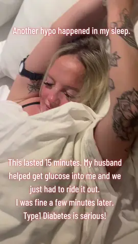 Another hypo. This one was during my sleep. My husband had helped get glucose into me and we had to wait it out. I was fine a few minutes later. #hypo #hypoglycemia #type1 #type1diabetic #diabetes #diabetic #type1diabetesawareness #type1warrior #hypoawareness #seizure #type1diabetes #foryou #foryoupage #fyp 