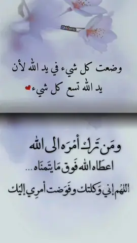 #من_ترك_شيئآ_لله_عوضه_الله_خيرآ_منه #اللهم_بشرني_كما_بشرت_يعقوب_بيوسف #تصميم_فيديوهات🎶🎤🎬 