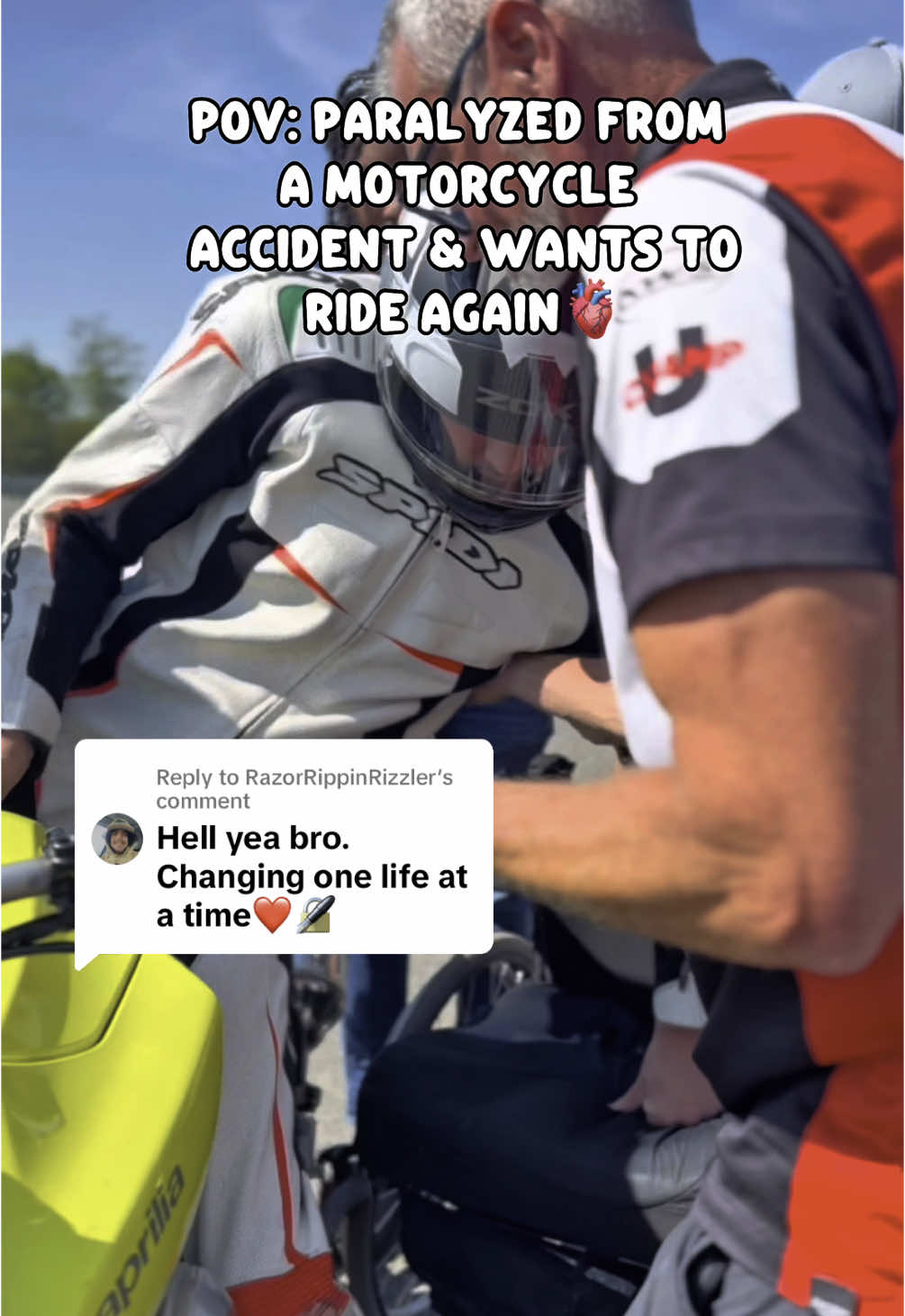 Replying to @RazorRippinRizzler  Changing Lives one Ride at a time. 🫂🦾 #bikelife #amputee #motivation #inspiration #motorcycles 