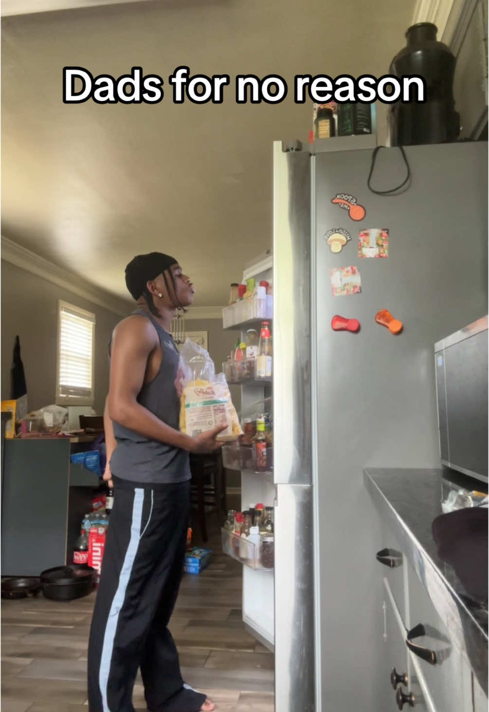 Just be in the fridge looking for nothing #skit #humor #comedy #dad 