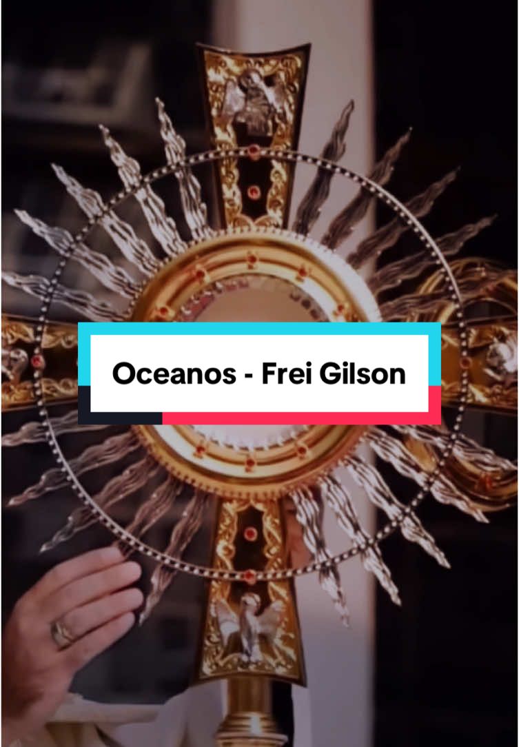 Oceanos (Onde meus pés podem falhar) - Frei Gilson  #musicacatolica #musicagospel #lyricsvideo #foryou #fy 