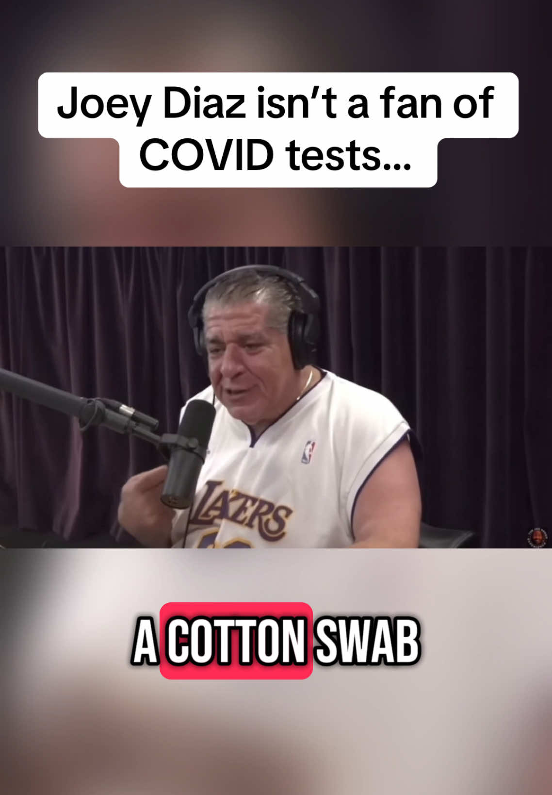 Joey Diaz isn’t a fan of Covid tests… #joeydiaz #comedian #funny #covid #test 
