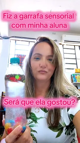 Garrafa sensorial, você sabe para que serve? #professora #autismo #professores #autistasnotiktok #tea #alunos 