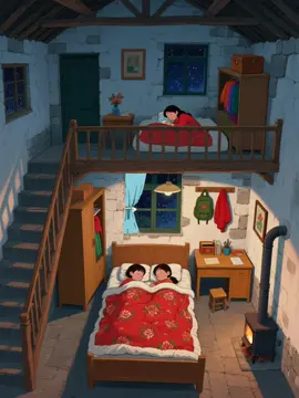 The cabin's soul: our stone fireplace on frosty nights 🔥❄️🏡. #deepsleepmusic #cozybedroom #relaxation 