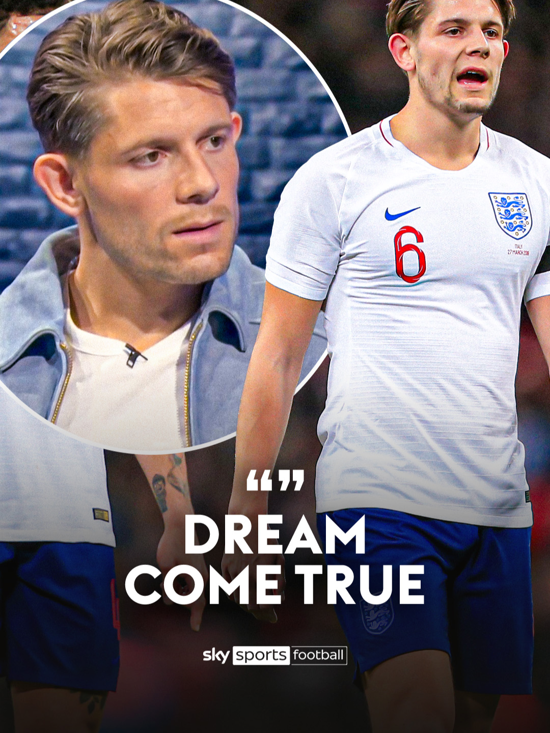 James Tarkowski on wearing an England shirt for the first time 🏴󠁧󠁢󠁥󠁮󠁧󠁿❤️ #england #tarkowski #everton #MNF #jamiecarragher #italy #throwback
