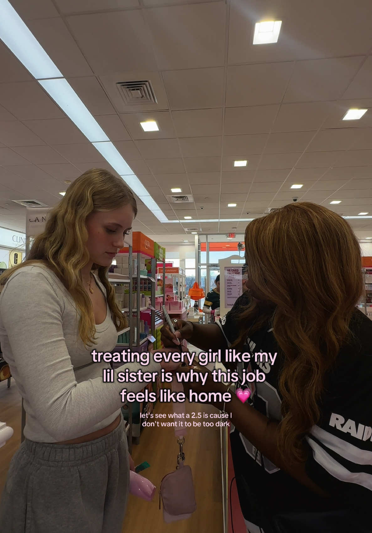 treating the girls like family every shift. they come in nervous, leave smiling. this is why i love what i do 💗 the brow product is in my showcase!!! @Ulta Beauty  #ultaemployee #ultabeauty #makeup 