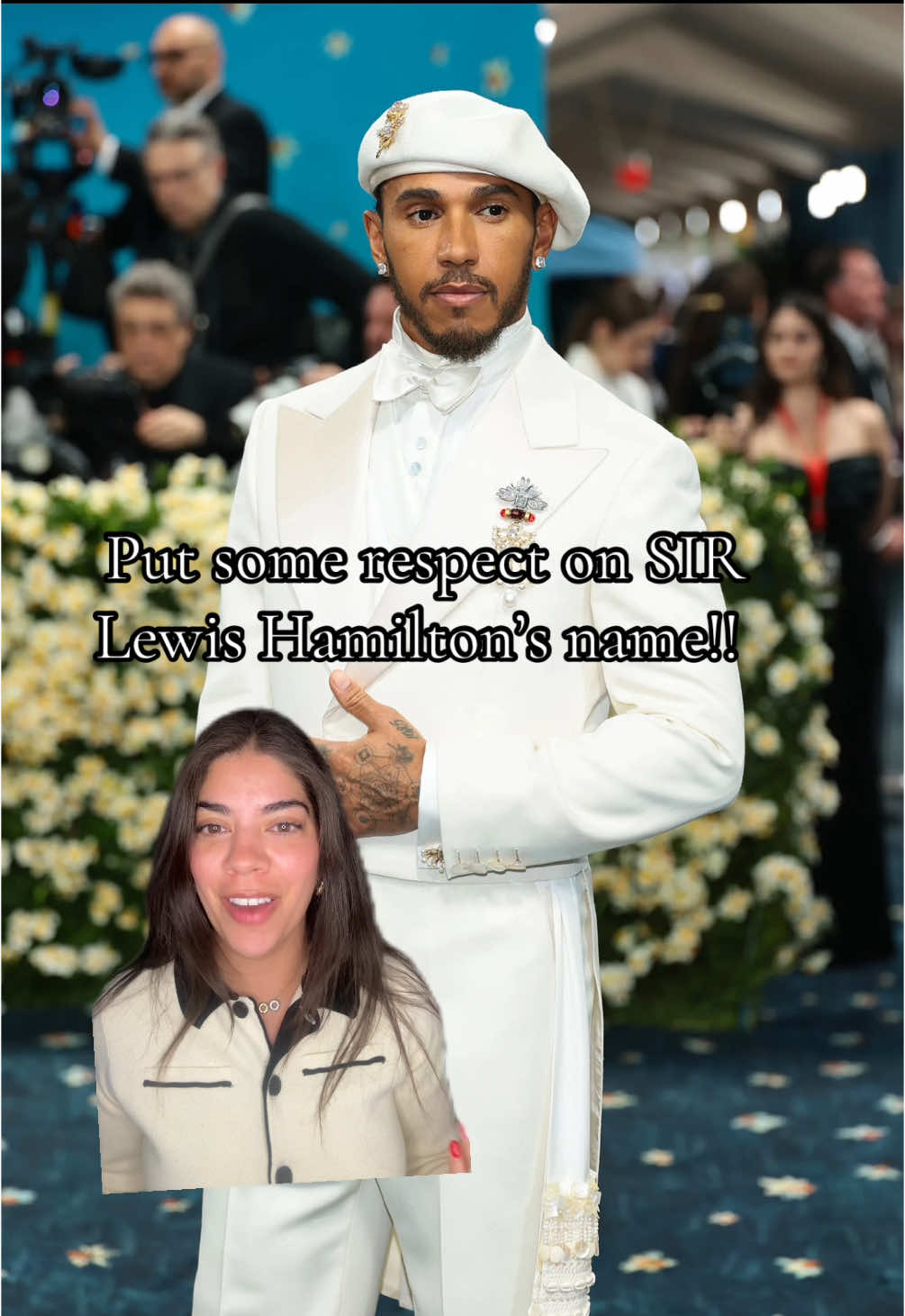 Plsss besties #lewishamilton #metgala #metgala2025 #lh44 #greenscreen #fypシ 