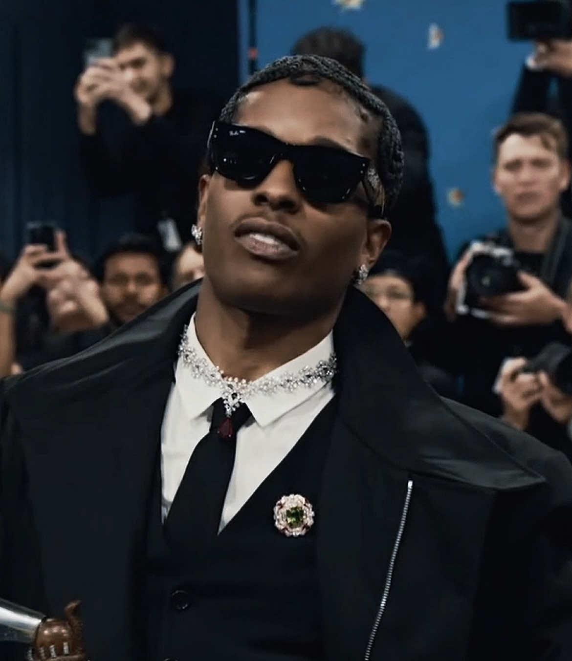 asap rocky at the met gala 2025.                                                     #foryoupage #aestheticedits #metgala #metgala2025 #asaprocky #asaprockymetgala 