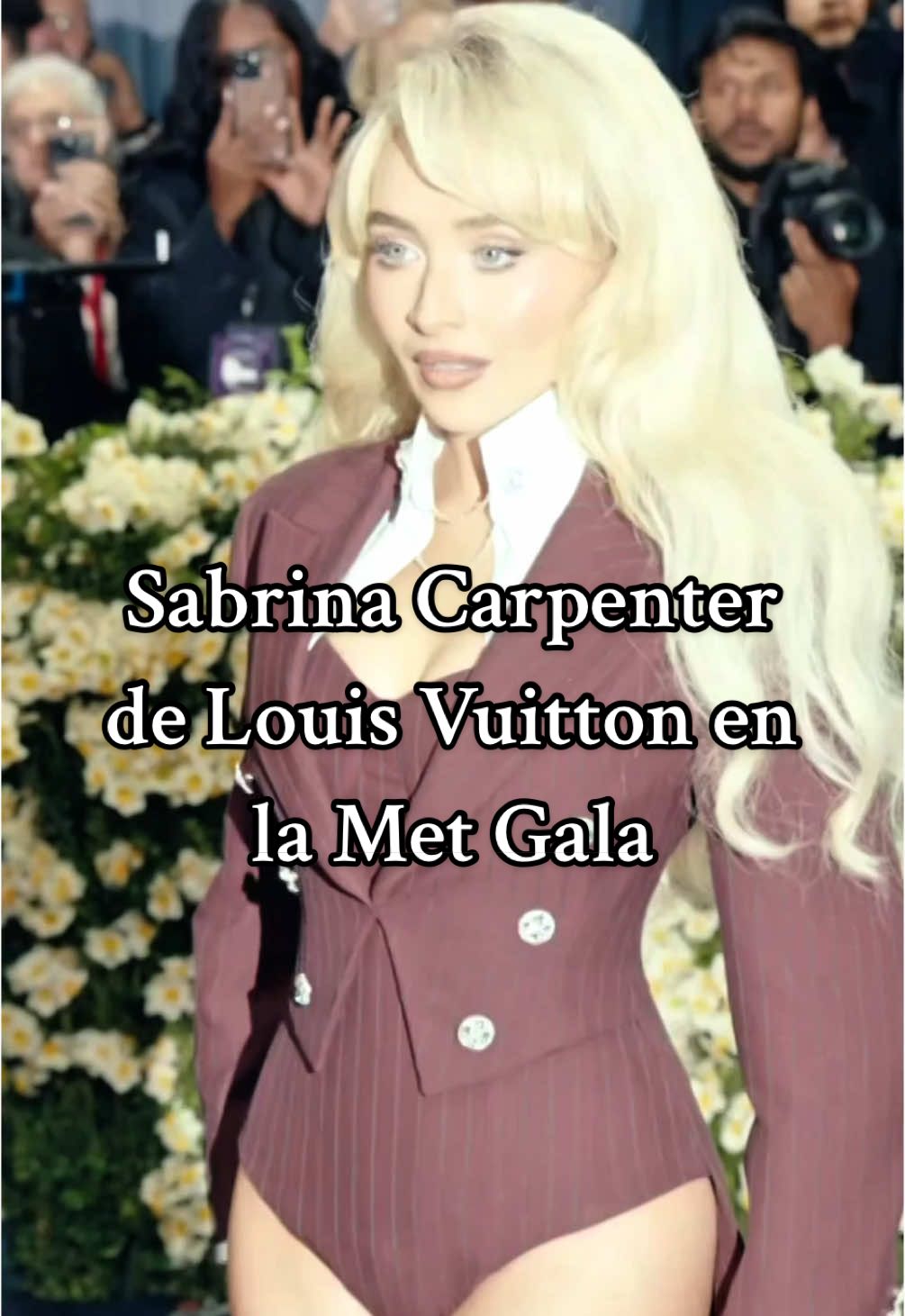 @Sabrina Carpenter, de @Louis Vuitton en la #MetGala. Nada más que añadir 💥 #superfine #TikTokFashion #modaentiktok #SabrinaCarpenter 