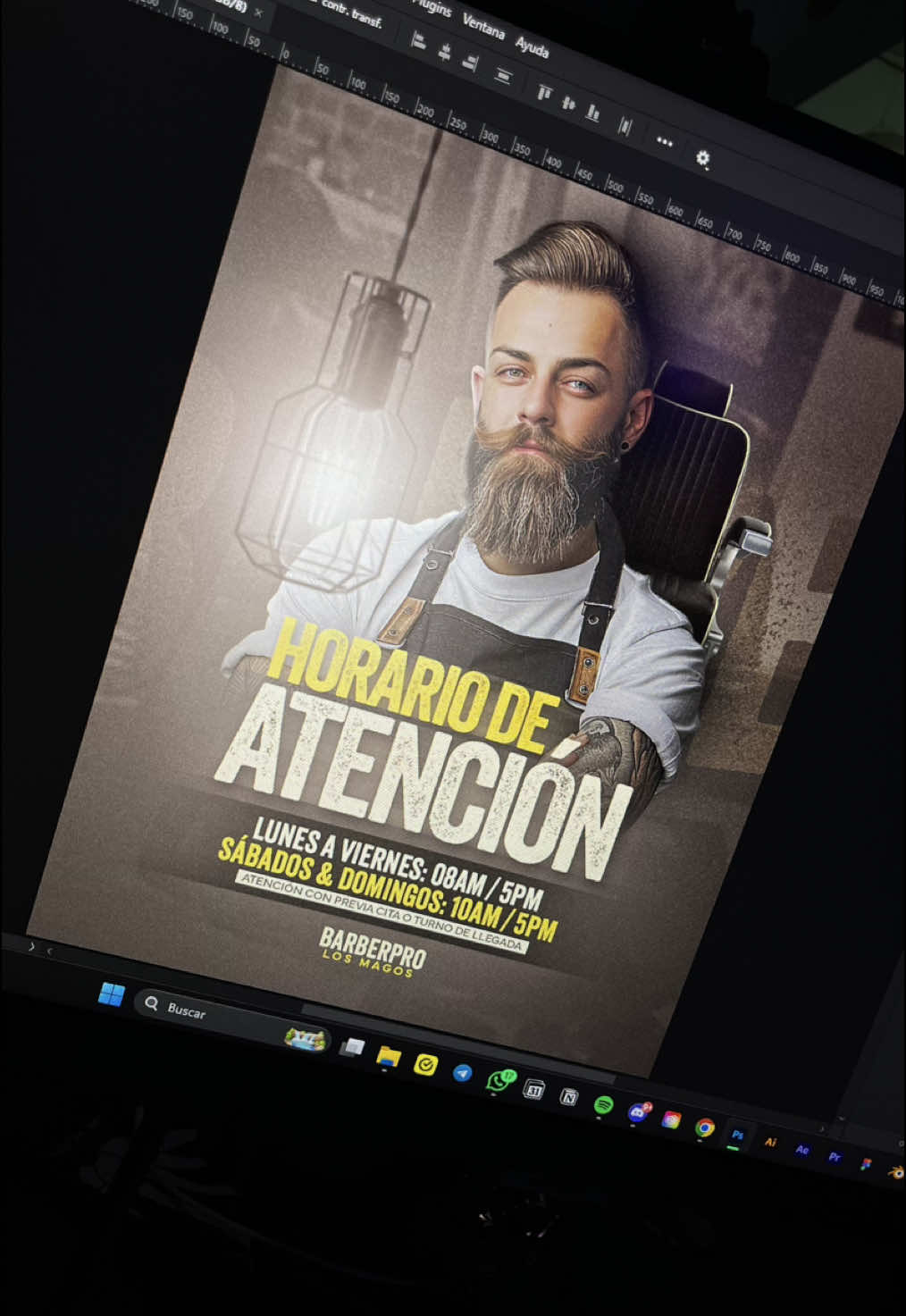 Diseño para Barbería en Photoshop 🔥😎👨🏽‍💻.  #photoshop #photoshoptutorial #photoshopskills #diseño #diseñografico #socialmedia #socialmediadesign #tutorial 