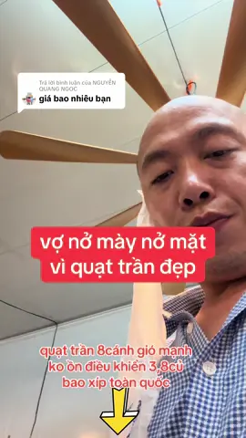 Trả lời @NGUYỄN QUANG NGỌC  vợ yêu nở mày nở mặt vì chồng lắp ưuatj trần đẹp gió mạnh ko ồn cả họ ai cũng thích 