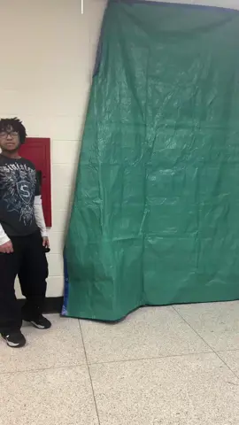 I’m so proud of my senior and his teammate! They did a wonderful job painting this mural for their high school! #classof2025 #handpainting #senior #proudmom #muralpainting 