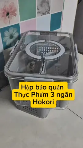 Hộp bảo quản thực phẩm 3 ngăn Hokori , sản phẩm cao cấp của công ty việt nhật với chất liệu nhựa nguyên sinh #hopthucpham #dogiadung #xuhuong #hkdhome #hokori 