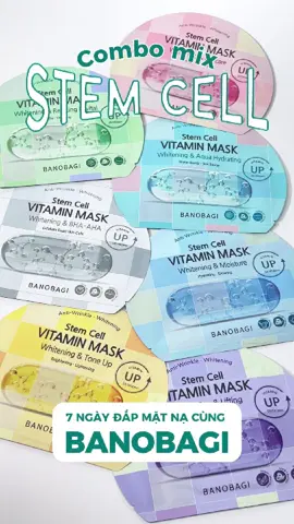 COMBO MIX STEM CELL  Nếu các mom đang phân vân không biết loại nào hợp với da mình, thử ngay combo này nha #banobagi #stemcell  #duongda #routine 
