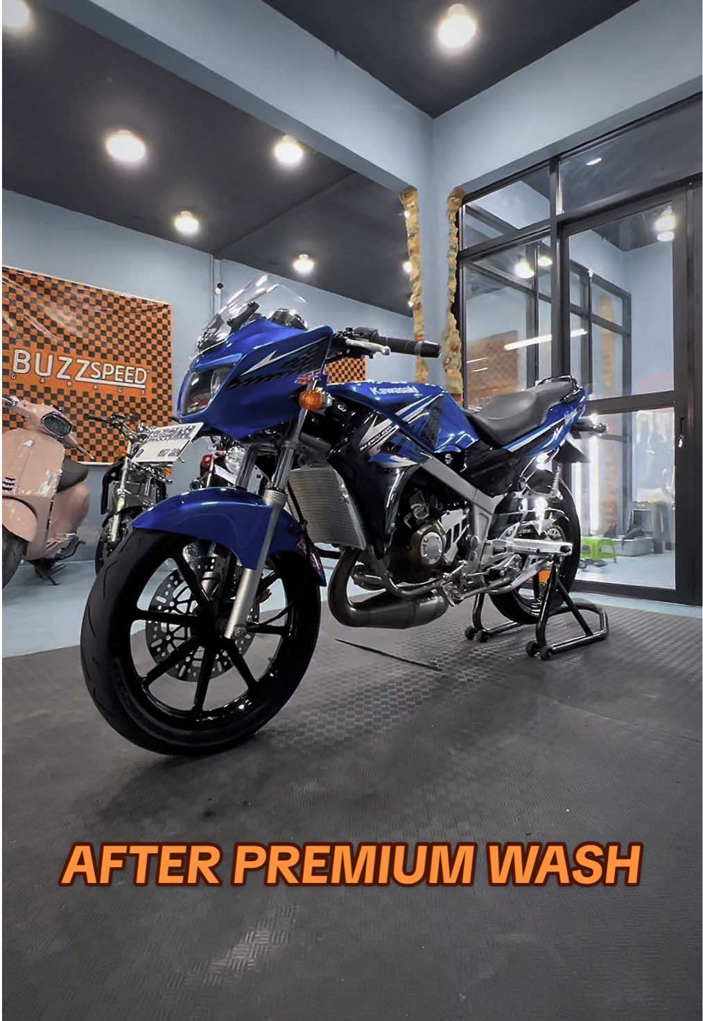 NINJA R BARONG AFTER PREMIUM WASH ALAA BUZZSPEED✨ #buzzspeedgarage #salonmotorpekanbaru #ninjass #ninjar #ninjarmodifikasi #fy #fyp #fypシ゚ #pekanbaru 