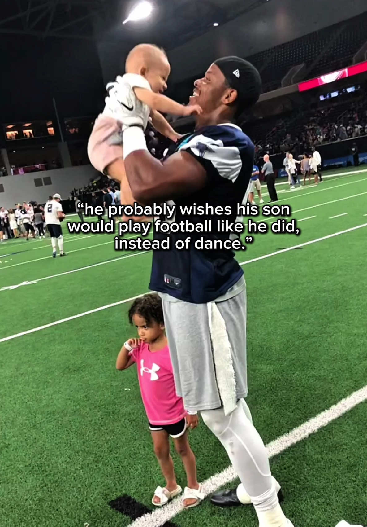 his #1 fan always ❤️  #dancedad #footballdad 