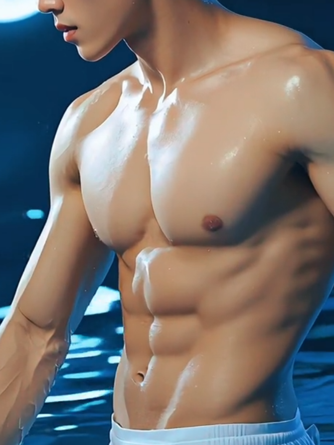 Is this real? #ai #aimodel #sixpack #muscle #trending #fyp 