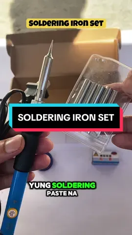 Soldering iron set mga maam and sir na matibay ang quality at adjustable narrin yung temperature 🛠️ #soldering #solderingiron #solderingironset #solderingironoriginalset 